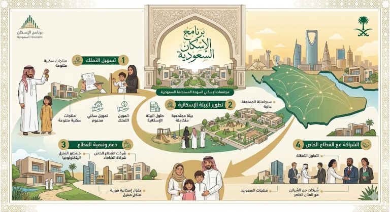 برنامج الإسكان السعودي | الأهداف والمبادرات ودوره في رفع نسبة تملك المواطنين للمساكن