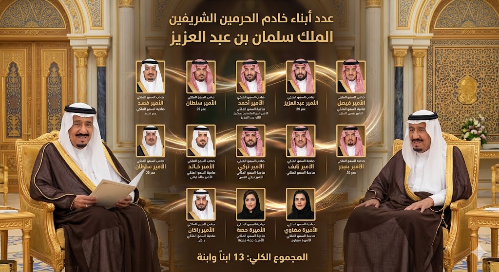 كم عدد أبناء الملك سلمان؟ تعرف على أبناء خادم الحرمين الشريفين وأبرز مناصبهم