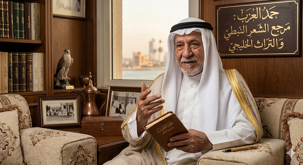 من هو حمد العزب ويكيبيديا؟ سيرة شاعر الكويت الذي أصبح مرجعاً في الشعر النبطي والتراث الخليجي